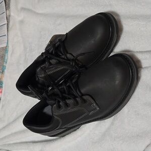 NWT George Markos Men's Shoes Memory Foam Black Casual Rugged Lace-up Size 10